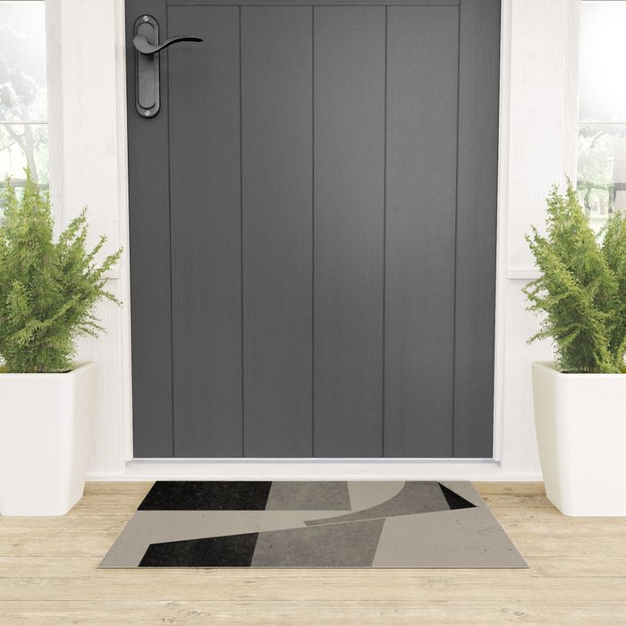 Geometric Object Mid Century Modern Welcome Mat Gallery Image 3