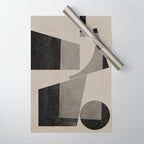 Geometric Object Mid Century Modern Wrapping Paper Gallery Image 1
