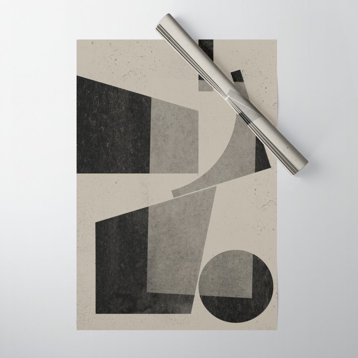 Geometric Object Mid Century Modern Wrapping Paper Gallery Image 1