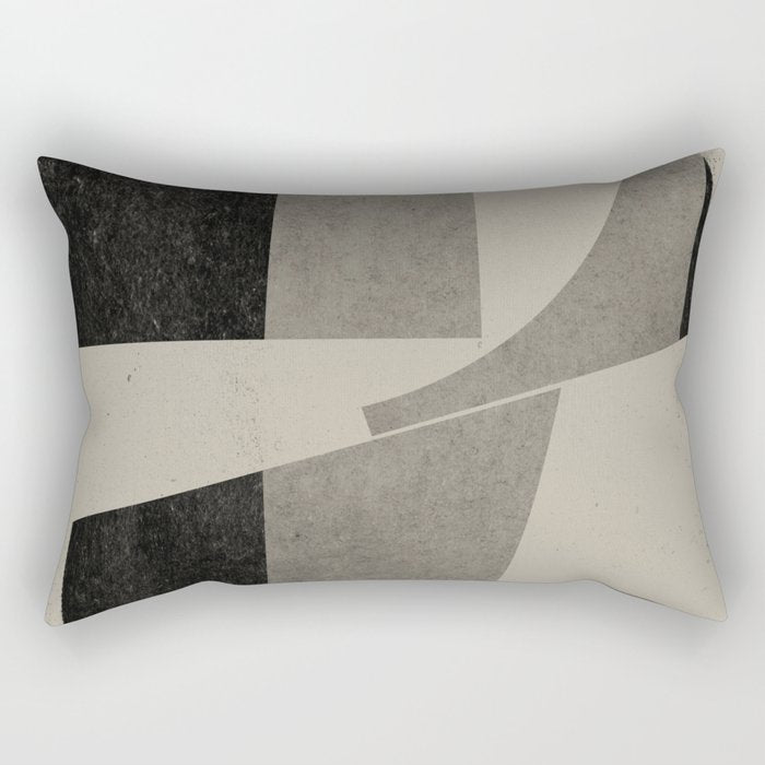 Geometric Object Mid Century Modern Rectangular Pillow Gallery Image 2