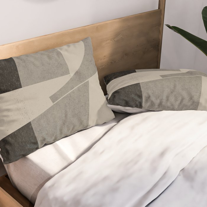 Geometric Object Mid Century Modern Pillow Sham Gallery Image 2