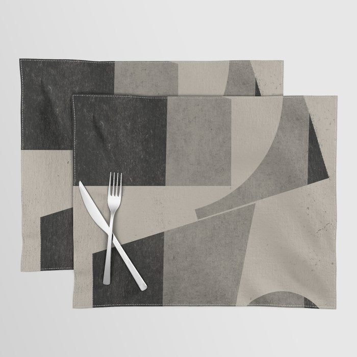 Geometric Object Mid Century Modern Placemat Gallery Image 1