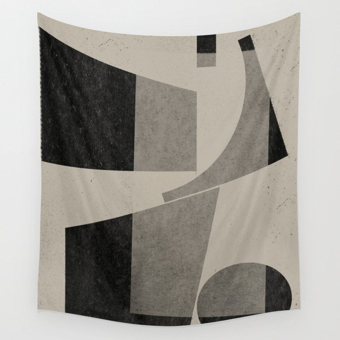 Geometric Object Mid Century Modern Wall Tapestry Gallery Image 4