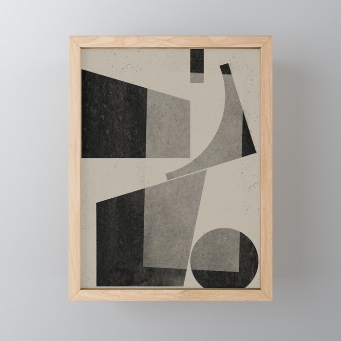 Geometric Object Mid Century Modern Mini Art Print Gallery Image 1