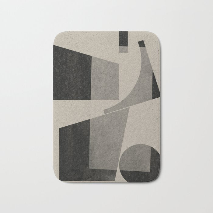 Geometric Object Mid Century Modern Bath Mat Gallery Image 1