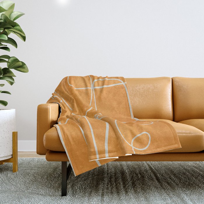 Lines in Space 6 Throw Blanket Gallery Image 1