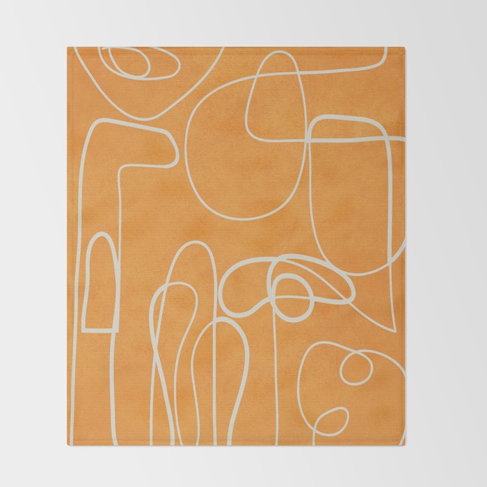 Lines in Space 6 Throw Blanket Gallery Image 2