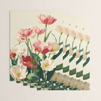 Coral Tulips in Bloom Wrapping Paper Gallery Image 3