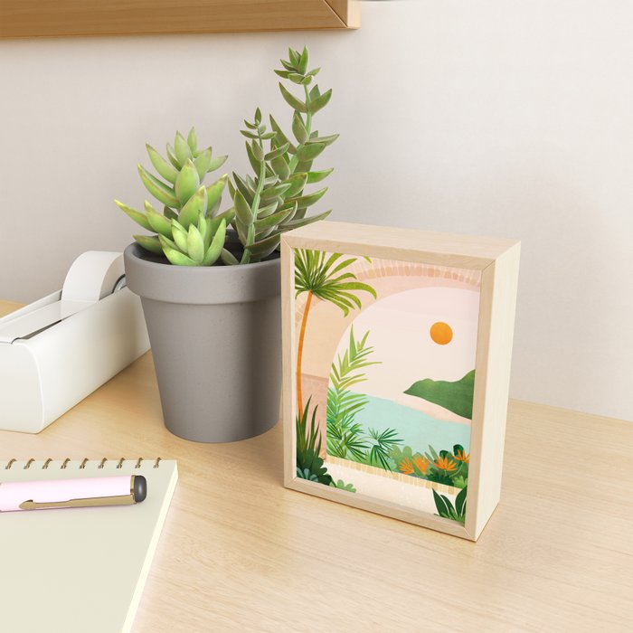 Welcome Home - Tropical Landscape Mini Art Print Gallery Image 2