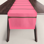 Eclectic Geometric Long Honeycomb Pattern in Pink and Brown Table Runner Gallery Image 1