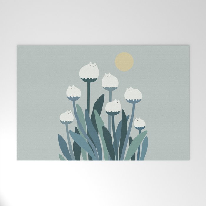 Cat and Plant 76 Welcome Mat Gallery Image 1