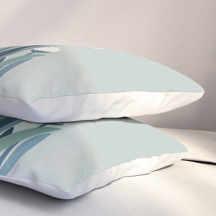 Cat and Plant 76 Pillow Sham Gallery Image 3