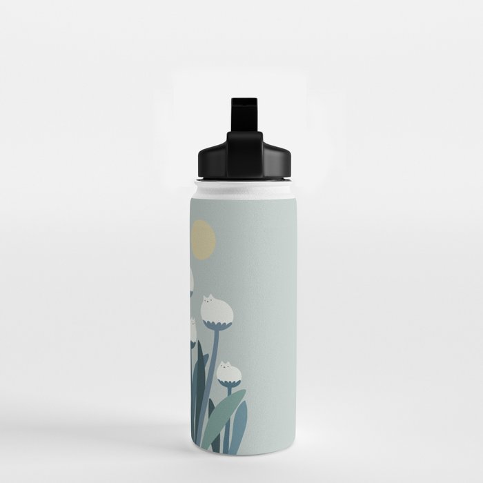 Cat and Plant 76 Water Bottle Gallery Image 2