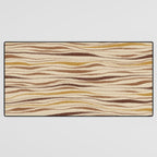 Irregular Lines / Brown & Yellow Desk Mat Gallery Image 3