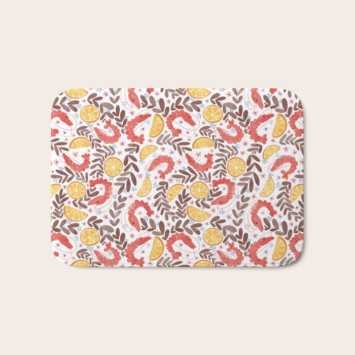 Citrus Shrimp Delight Bath Mat Gallery Image 1