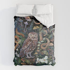 Owl and Snakes Mushroom forest Comforter Gallery Image 6