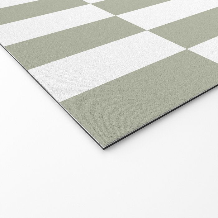 Bars (Pastel Sage) Welcome Mat Gallery Image 2