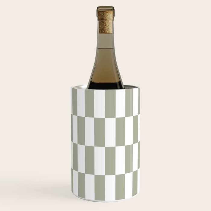 Bars (Pastel Sage) Wine Chiller Gallery Image 1