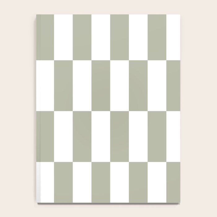 Bars (Pastel Sage) Notebook Gallery Image 4