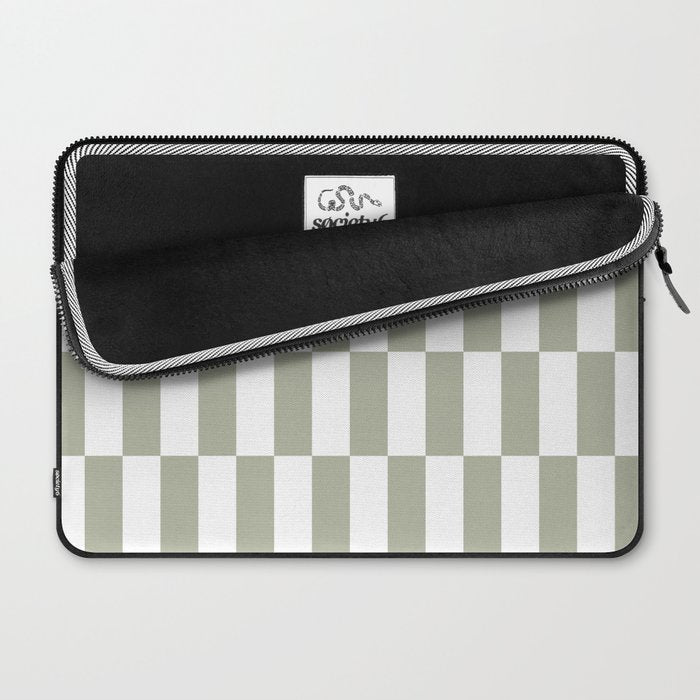 Bars (Pastel Sage) Laptop Sleeve Gallery Image 2