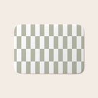 Bars (Pastel Sage) Bath Mat Gallery Image 1