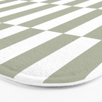 Bars (Pastel Sage) Bath Mat Gallery Image 3