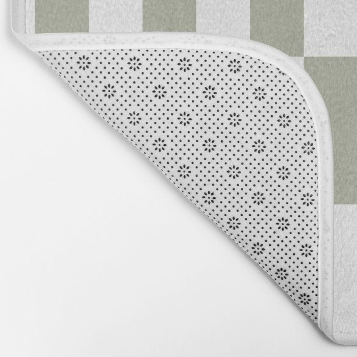 Bars (Pastel Sage) Bath Mat Gallery Image 2