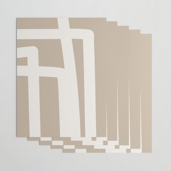 Neutral Abstract 5B Wrapping Paper Gallery Image 3