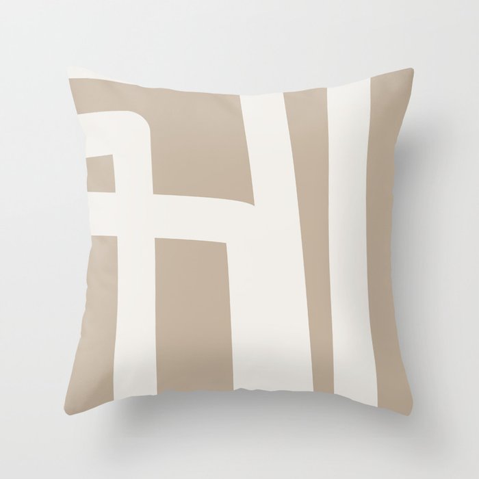 Neutral Abstract 5B Throw Pillow Gallery Image 6
