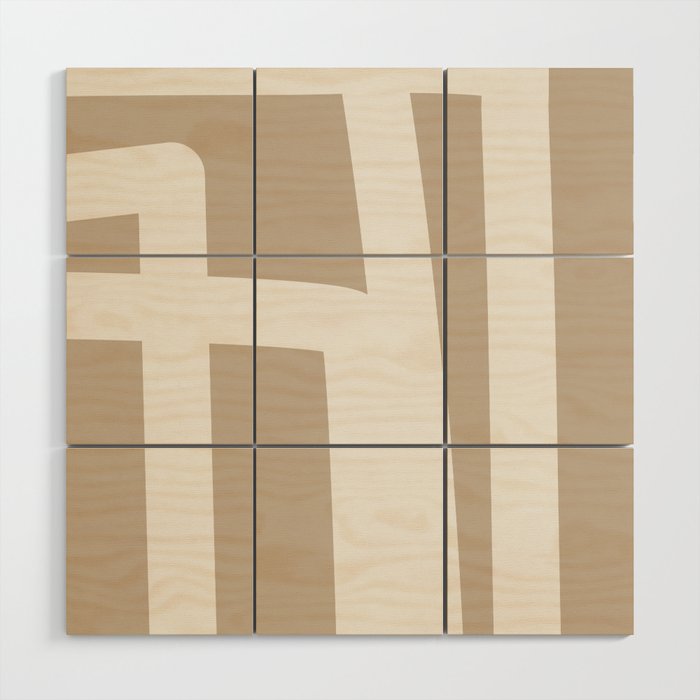 Neutral Abstract 5B Wood Wall Art Gallery Image 1