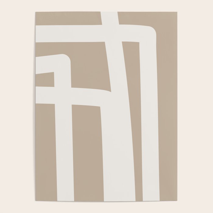 Neutral Abstract 5B Poster Gallery Image 4