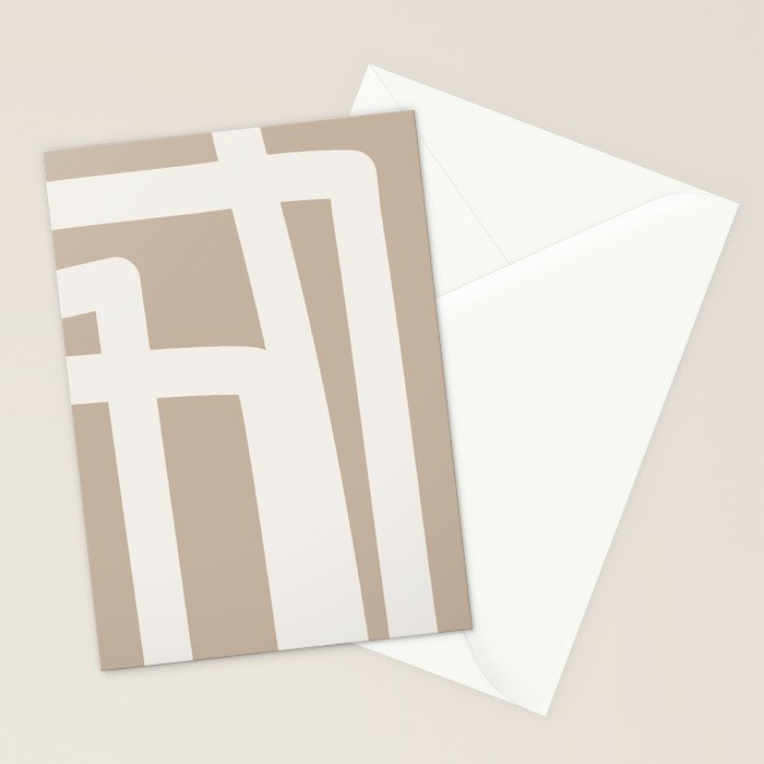 Neutral Abstract 5B Stationery Card Gallery Image 2