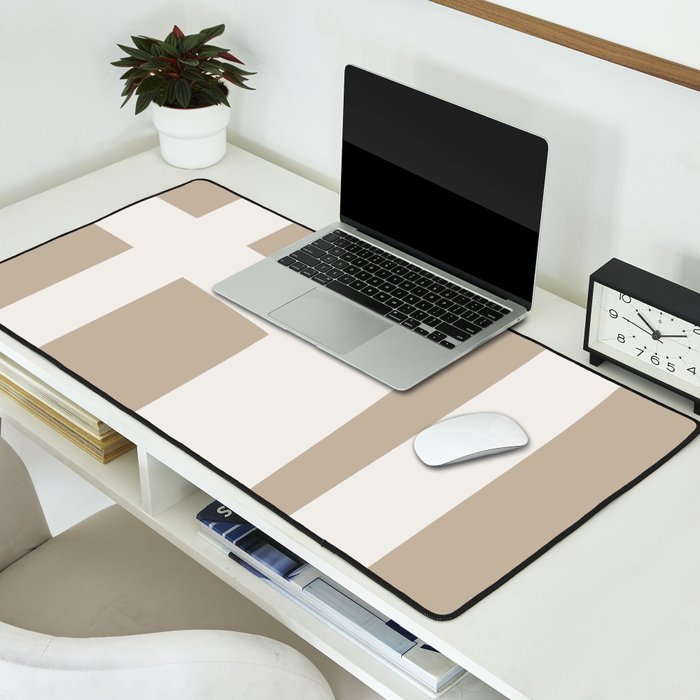 Neutral Abstract 5B Desk Mat Gallery Image 2