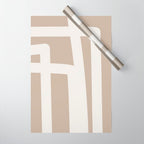 Neutral Abstract 5B Wrapping Paper Gallery Image 1