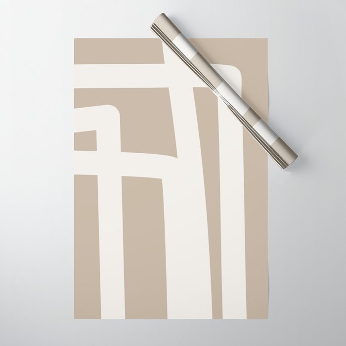 Neutral Abstract 5B Wrapping Paper Gallery Image 1