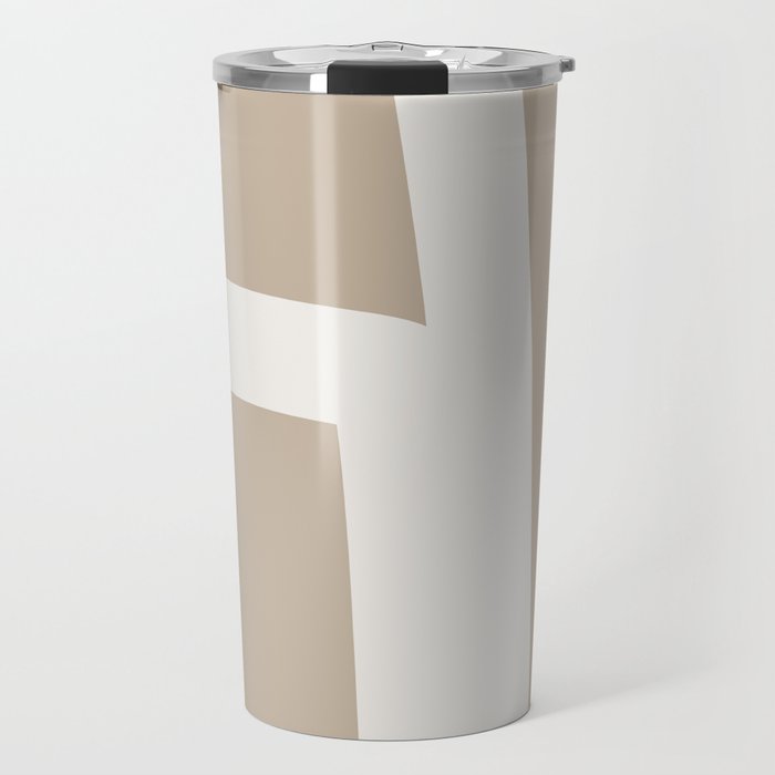 Neutral Abstract 5B Travel Mug Gallery Image 1