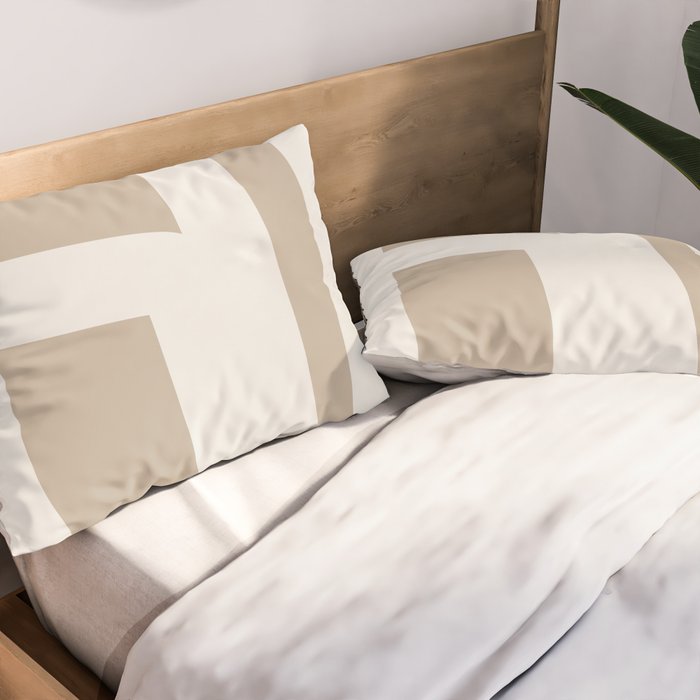 Neutral Abstract 5B Pillow Sham Gallery Image 2