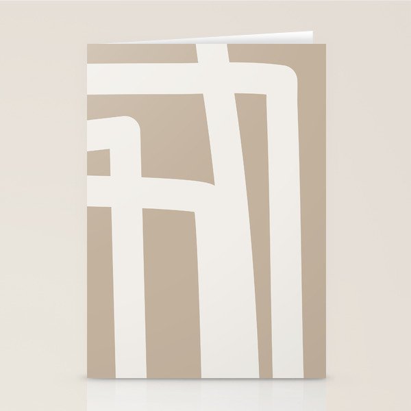 Neutral Abstract 5B Stationery Card Gallery Image 2