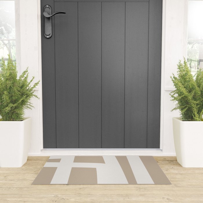 Neutral Abstract 5B Welcome Mat Gallery Image 3