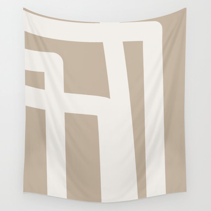 Neutral Abstract 5B Wall Tapestry Gallery Image 4