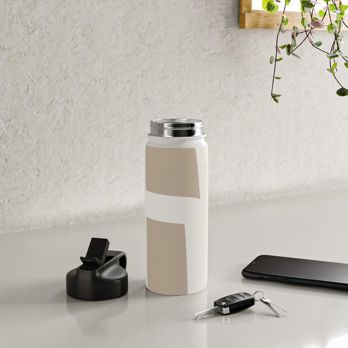 Neutral Abstract 5B Water Bottle Gallery Image 5