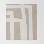 Neutral Abstract 5B Throw Blanket Gallery Image 2