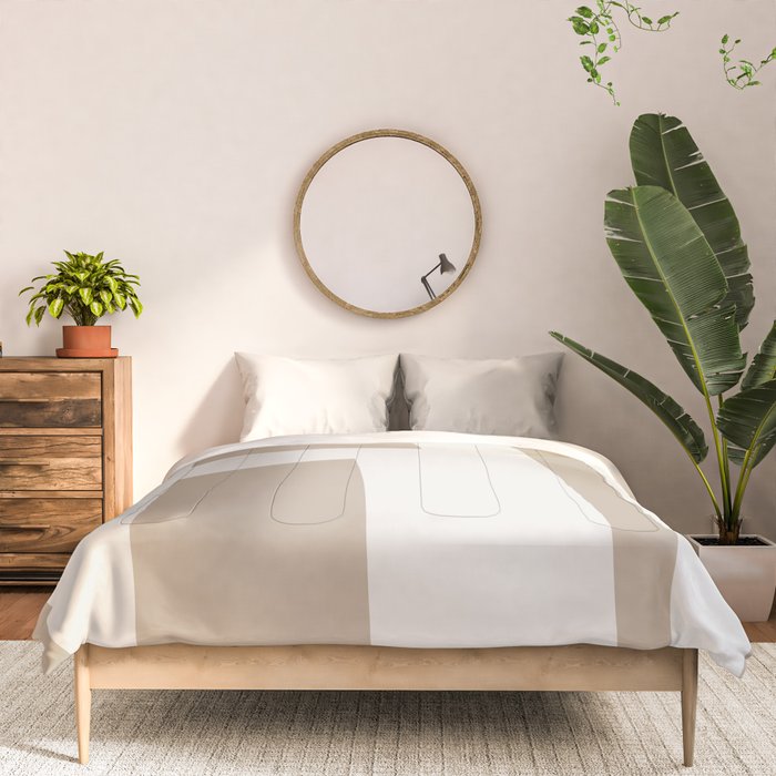 Neutral Abstract 5B Comforter Gallery Image 3