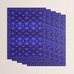 Oriental Opulence: Royal Blue Velvet Moroccan Majesty Wrapping Paper Gallery Image 3