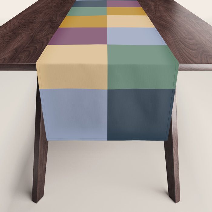 Bold Retro Checks Pattern - Large XIV Table Runner Gallery Image 1