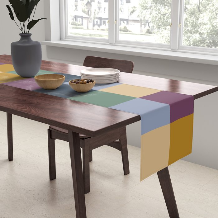 Bold Retro Checks Pattern - Large XIV Table Runner Gallery Image 2
