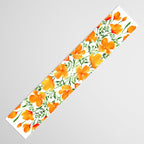 Watercolor California poppies Table Runner Gallery Image 3