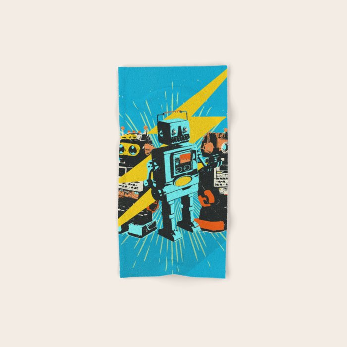ROBOT WORLD Bath Towel Gallery Image 1