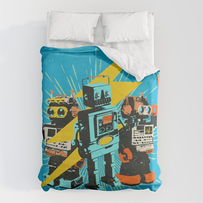 ROBOT WORLD Duvet Cover Gallery Image 1