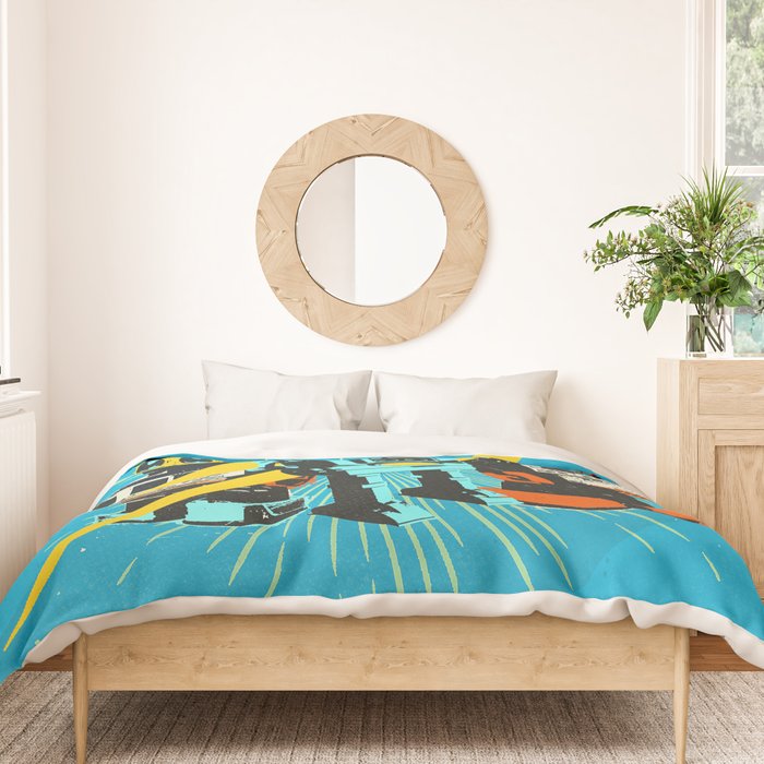 ROBOT WORLD Duvet Cover Gallery Image 3